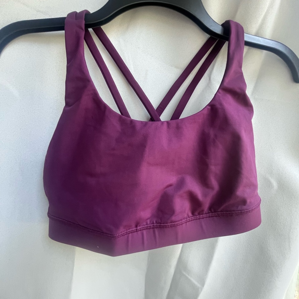 Women's Lululemon Purple Strappy Sports Bra